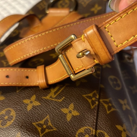 Authentic Louis Vuitton Backpack Nag Montsouris MM Monogram Used LV Vintage. - Picture 9 of 14